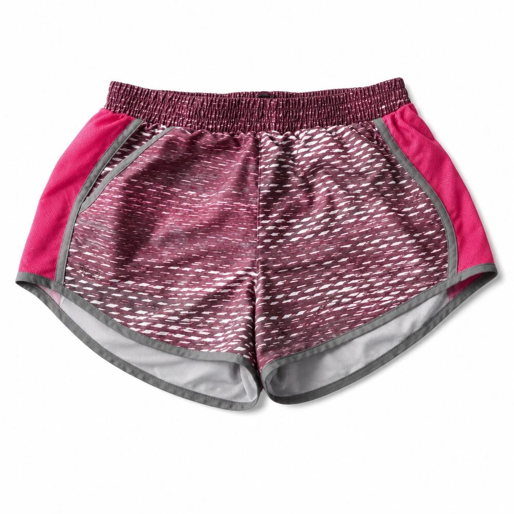 Under Armour Heat Gear Athletic Shorts Pink & Gray Small